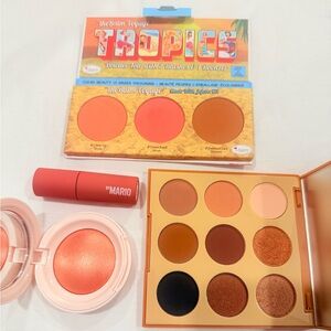 theBalm TROPICS Blush & Bronze Palette — Coral, Peach, Brown Tones